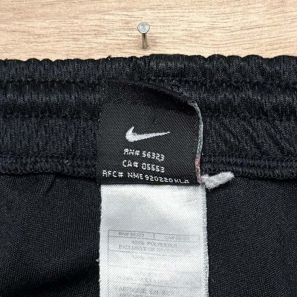 Nike Vintage Y2K Black Mesh Track Pants White Piping Zip Ankle Men’s M - Picture 7 of 7
